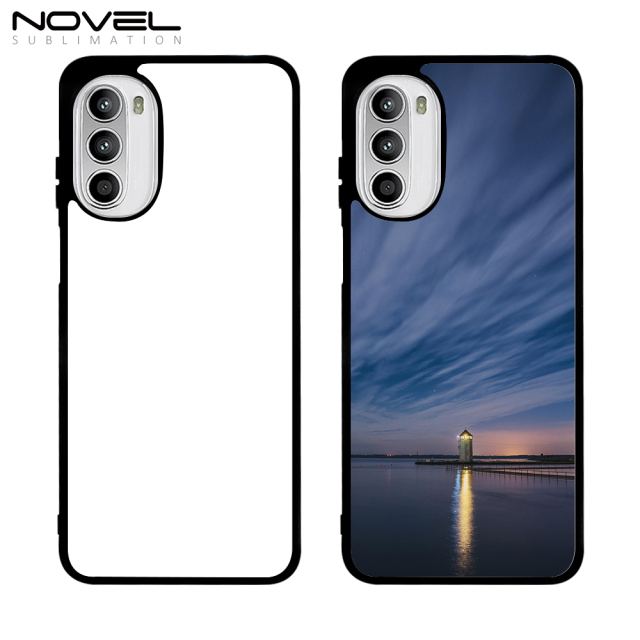For Motorola Moto G73/G62/G53/G50/G31/G30/G8/G9 Sublimation Blank Rubber 2D TPU Phone Case With Metal Insert For G Series