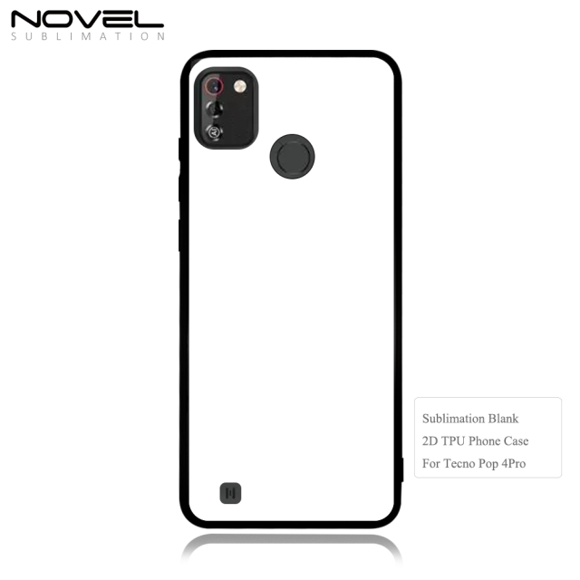 Smooth Sides!!! For Tecno Spark Series Spark 7pro/ Spark5 Air/ Spark 6/Spark 8 Sublimation 2D TPU Phone Case Soft Silicone Phone Shell With Aluminum Insert