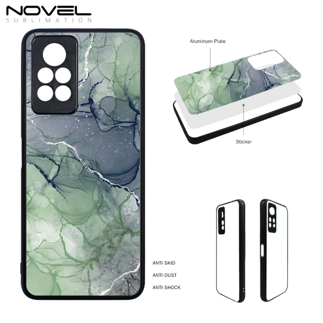 Smooth Sides!!! For Infinix Note 11S/ Note 11 Pro Sublimation Blank Soft Rubber Sides 2D TPU Silicone Phone Case With Metal Insert