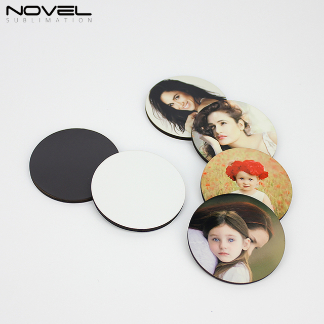 DIY Blank MDF Series Fridge Sticker For Sublimation Printing- Heart Round Square Rectangle