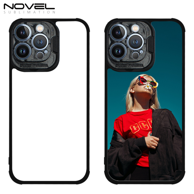 Sublimation 2D TPU Phone Case Four Corner Anti-drop With Camera Holder For iPhone 13 Pro Max