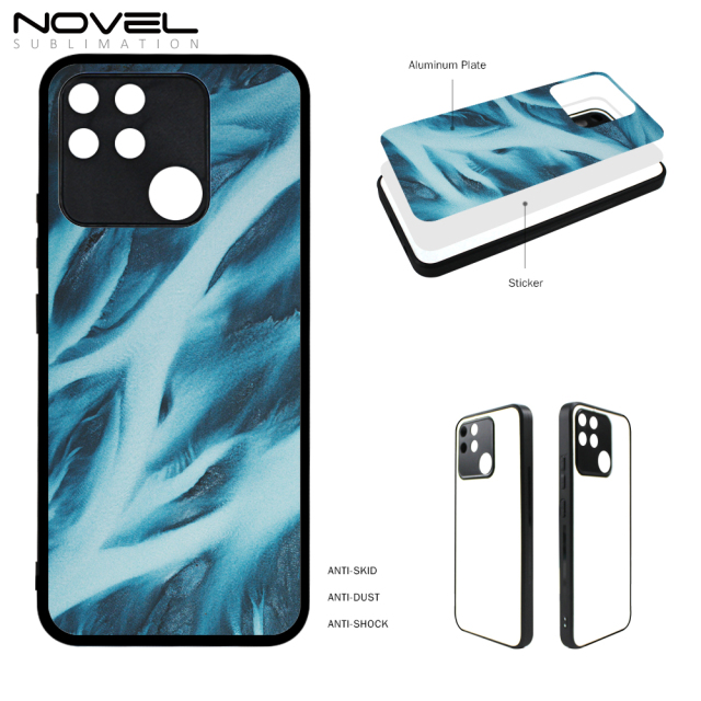 Smooth Sides!!! For OPPO Realme Realme Narzo 50A/ Realme Narzo 50i Sublimation Blank 2D TPU Phone Case Wtih Aluminum Sheet
