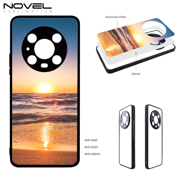 Smooth Sides!!! For Huawei Honor Magic4 Magic 2 Magic 3 Pro Blank Rubber 2D TPU Phone Case With Metal Insert For Sublimation Printing