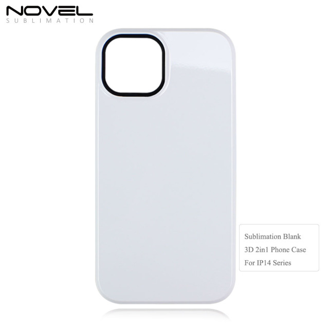 For iPhone 14 Series High Quality Sublimation 3D 2IN1 Coating Case