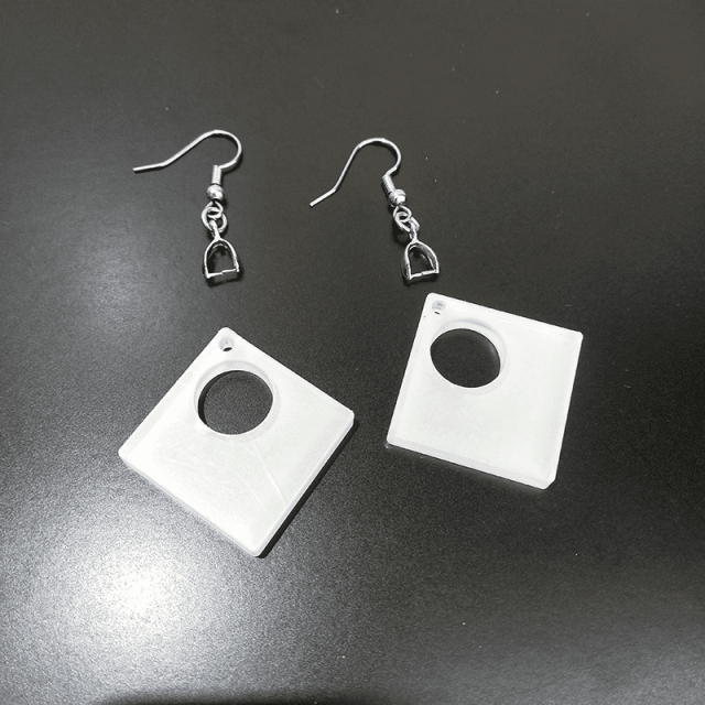 Sublimation Acrylic Earring Clear DIY Ear Rings Decoration