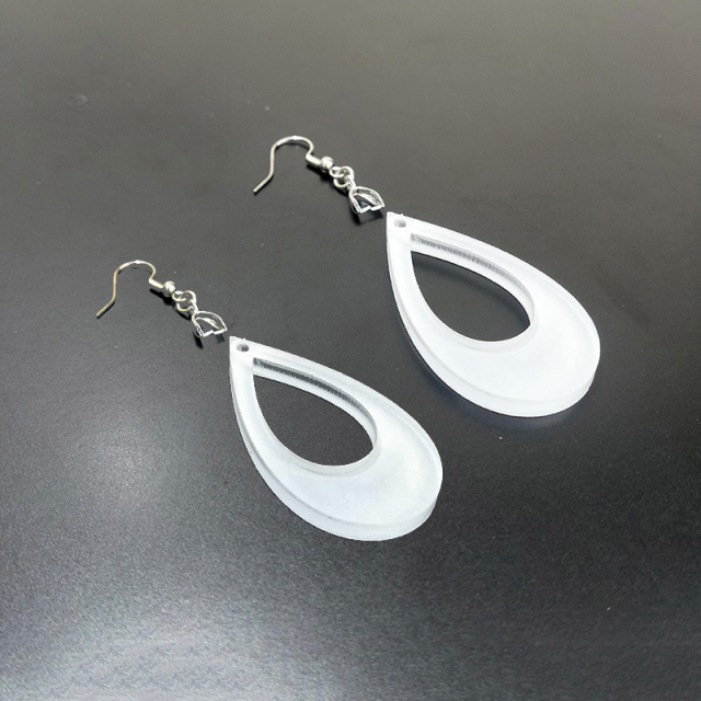 Sublimation Acrylic Earring Clear DIY Ear Rings Decoration