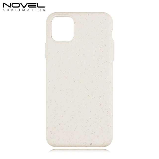 For iPhone 14 Series 13 12 11 XR X XS Max 8 7 UV Printable Biodegradable Wheat Straw Mobile Phone Cases