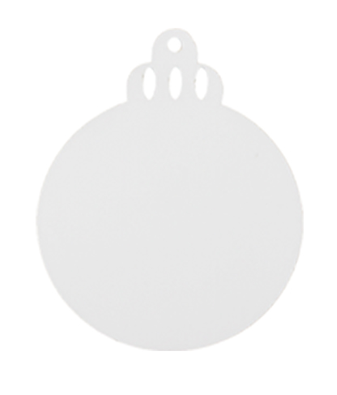 Sublimation MDF Christmas Ornament Metal Decoration Pendant- Various Shapes Available