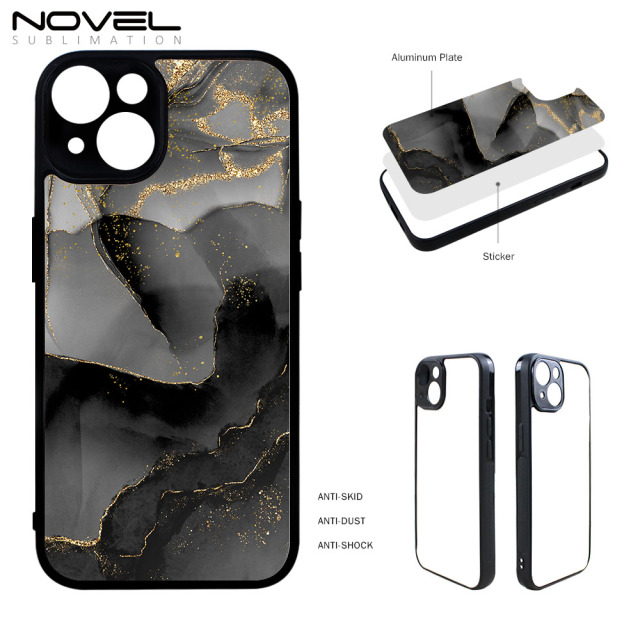 For iPhone 14 Max Blank 2D TPU Soft Rubber Phone Case For Sublimation Printing