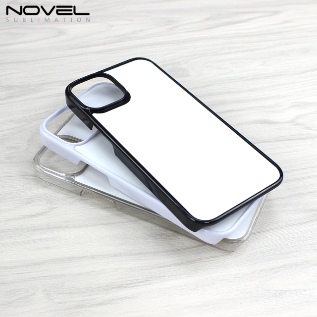 Sublimation Blank 2D PC Hard Plastic Phone Case for iPhone 14 DIY Phone Cover