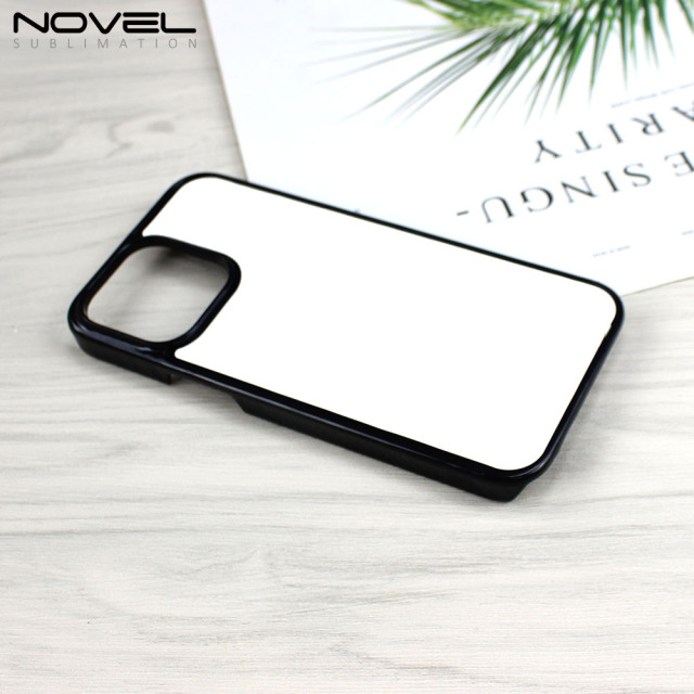 Sublimation 2D PC Phone Case For iPhone 14 Pro Max With Metal Insert For Heat Transfer Printing