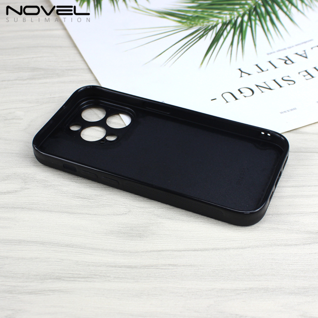 For iPhone 14 Pro Blank Sublimation Soft Silicone Phone Shell 2D TPU Phone Case