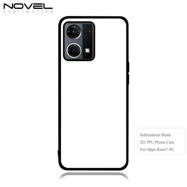 Smooth Sides!!! For OPPO Reno Series Reno 7 5G Sublimation Blank 2D TPU Phone Case Cover With Aluminum Sheet