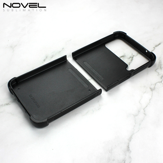 For Samsung Galaxy Z Flip 4 Sublimation Four Corner Anti-Drop 2D TPU Phone Case DIY Phone Shell With Aluminum Insert