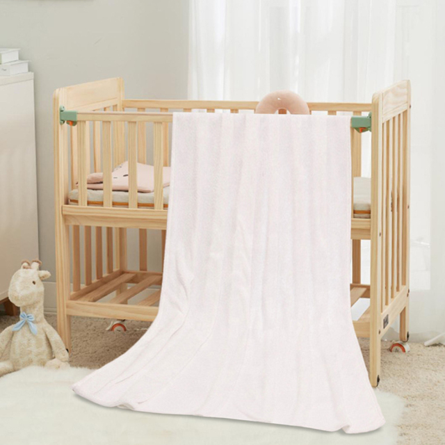 Sublimation Single Layer Pure White Blank Flannel Baby Blanket