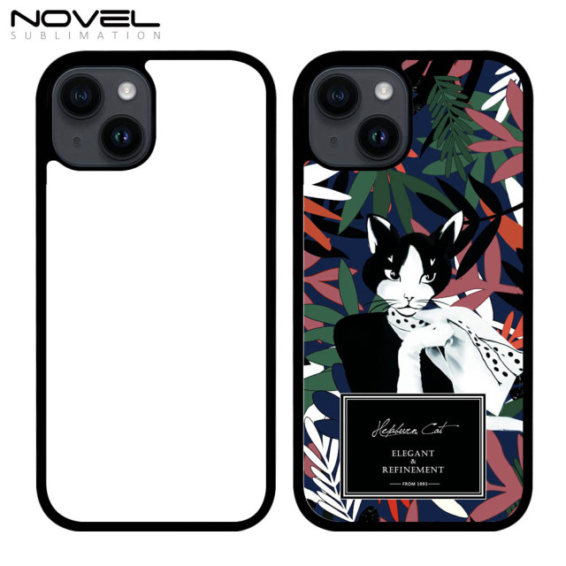 For iPhone 14 Series Strong Protection Sublimation 2D 2IN1 Case Heavy Duty Phone Case