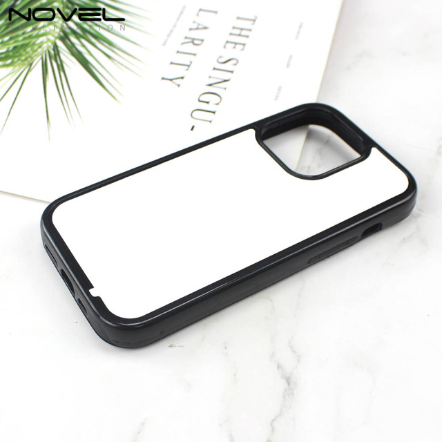 For iPhone 14 Series Strong Protection Sublimation 2D 2IN1 Case Heavy Duty Phone Case