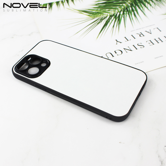Fine Hole Sublimation TPU Glass Case For iPhone 13 With Tempered Glass Insert Wireless Charging is Supported