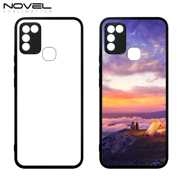 Smooth Sides!!！For Infinix Hot 10i/ 10s/ 10play Sublimation Soft Rubber Sides 2D TPU Silicone Phone Case With Metal Insert