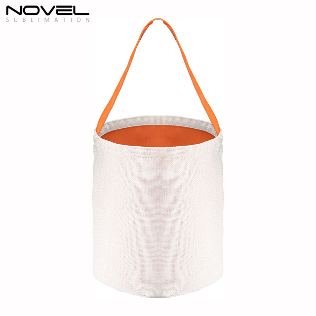 Halloween Candy Bags Sublimation Blank Cotton And Linen Colorful Gift BagShopping Bag Tote Bags Handbag
