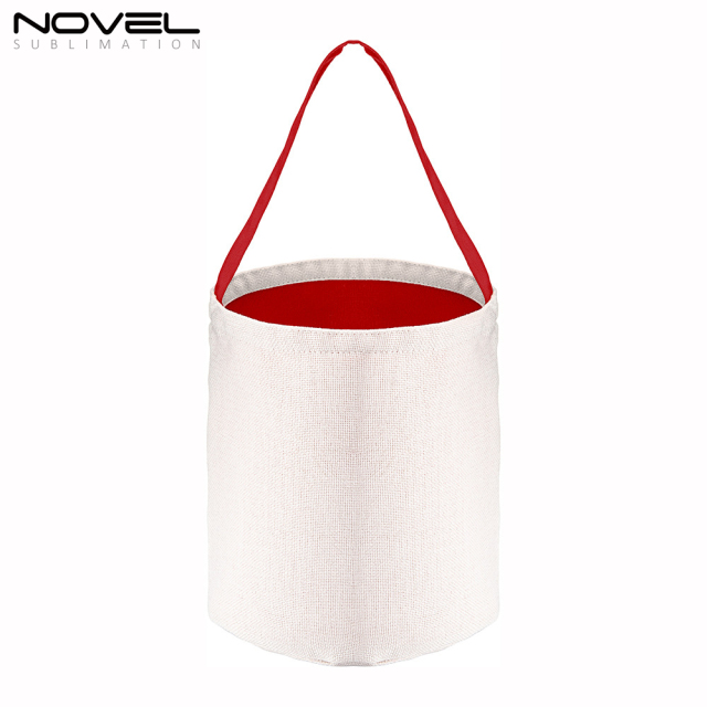 Halloween Candy Bags Sublimation Blank Cotton And Linen Colorful Gift BagShopping Bag Tote Bags Handbag
