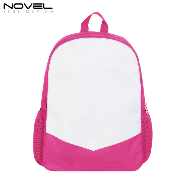 Sublimation Customized Backpack School Bag For Boys and Girls Blank Inverted Triangle Area For DIY Printing