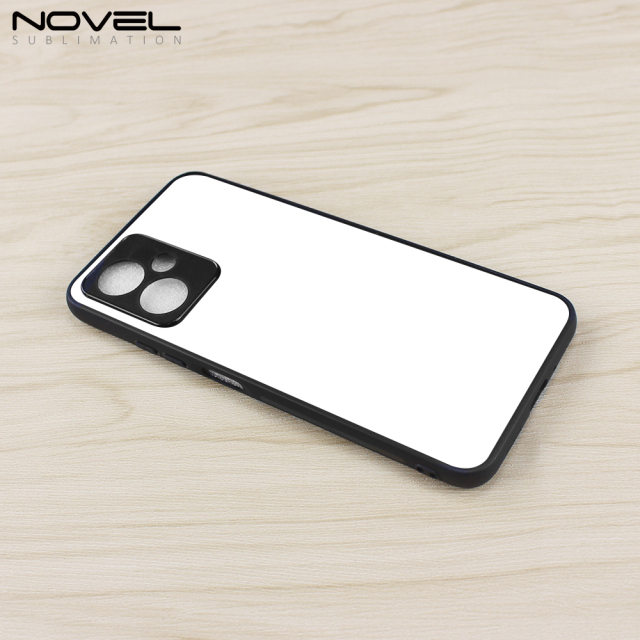 Smooth Sides!!! Sublimation Blank 2D TPU Phone Case Cover With Metal Insert For Redmi Note 12 5G