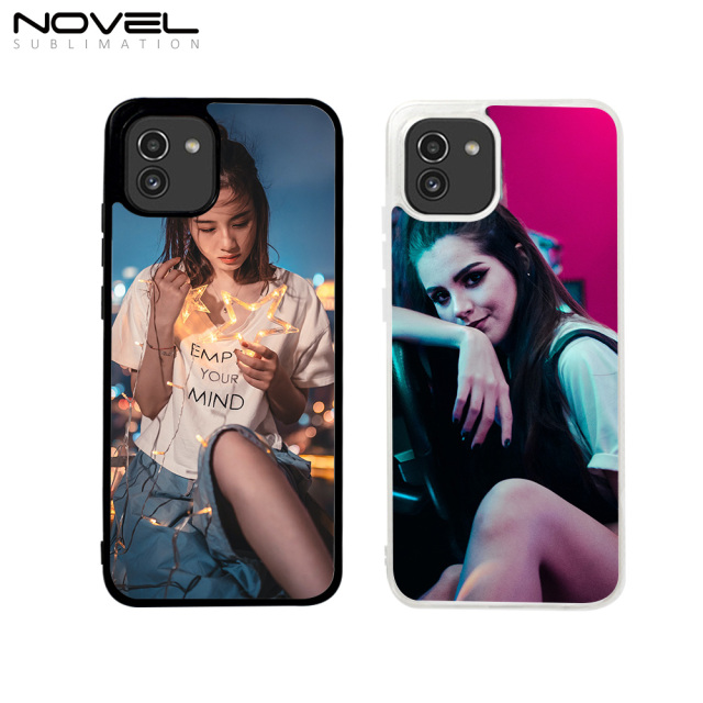 Sublimation Blank Phone Case 2D TPU Silicone Phone Shell for Galaxy A03 EU & Global Version