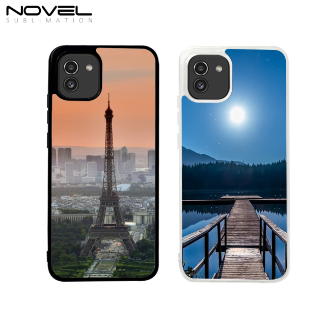 Sublimation Blank Phone Case 2D TPU Silicone Phone Shell for Galaxy A03 EU & Global Version