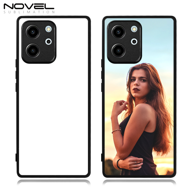 Smooth Sides!!! For Huawei Honor 80 SE Sublimation Phone Case 2D TPU+PC Back DIY Phone Cover With Aluminum Insert