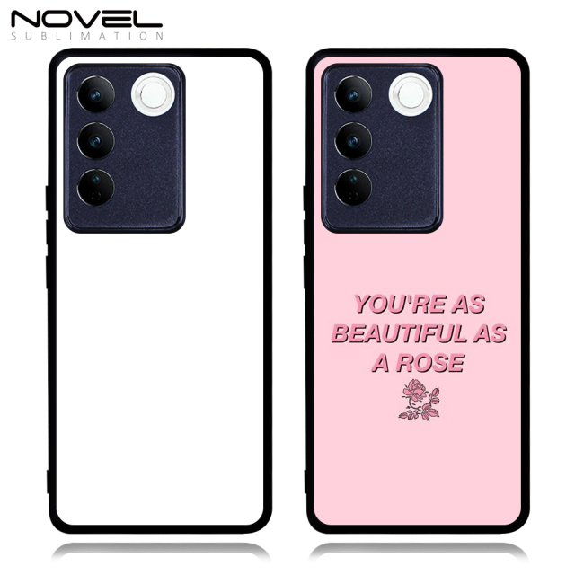 Smooth Sides!!! For Vivo S15 Blank 2D TPU Phone Case Silicone Cover With Aluminum Sheet For Sublimation Printing