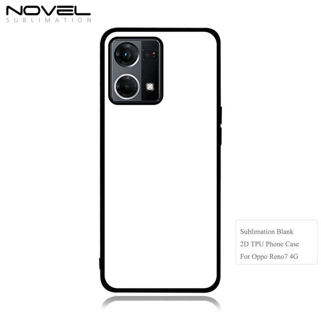 Smooth Sides!!! For OPPO Reno Series Reno 9 Pro Sublimation Blank Phone Case 2D TPU Cover With Aluminum Sheet