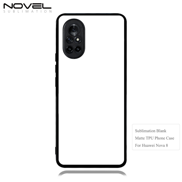 Smooth Sides!!! For Huawei Nova 8i Sublimation 2D TPU Phone Case Cover With Aluminum Insert