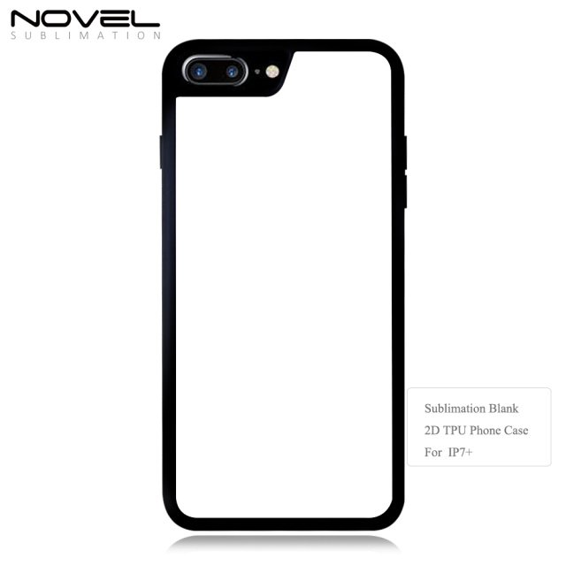 For iPhone 7/8 Plus Sublimation Blank 2D TPU Rubber Phone Case