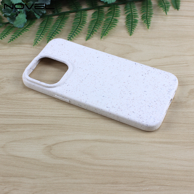 New Arrival For iPhone 14 Series Printable UV Biodegradable Wheat Straw Mobile Phone Cases