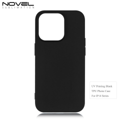 New Arrival Sublimation UV Printing Blank TPU Phone Case for iPhone 14 Series DIY Shell
