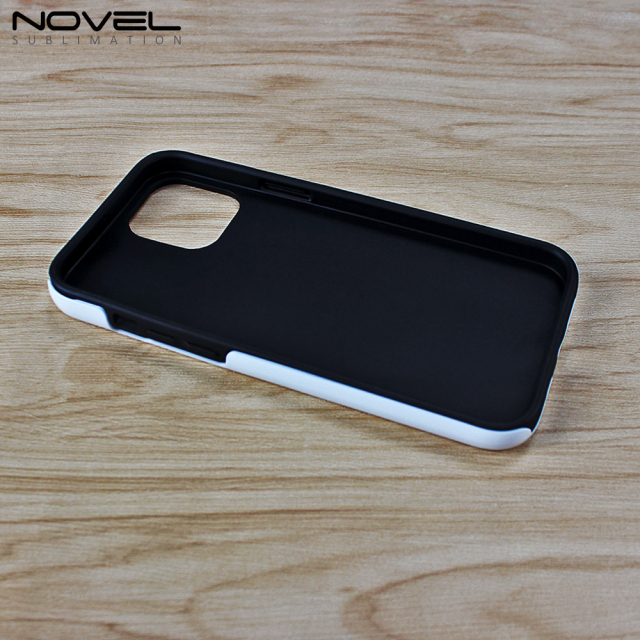 New Arrival 2in1 3D Coating case Sublimation cover customized DIY Cell Phone case for iPhone series