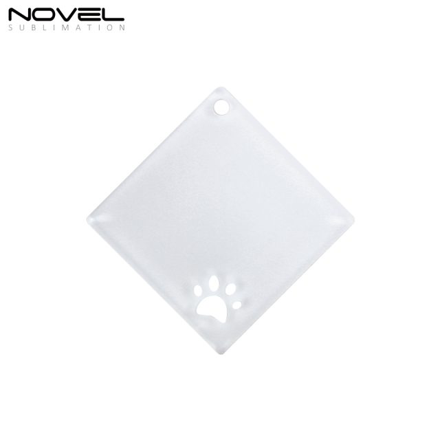 New Arrival Sublimation Transparent Acrylic Single Sided Print Keyring DIY Keychain