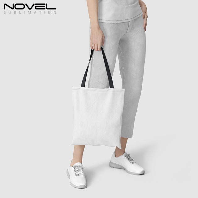 Sublimation Blank Colorful Shoulder Bags Canvas Tote Bags Grocery Bags for Decorating and DIY Crafting White
