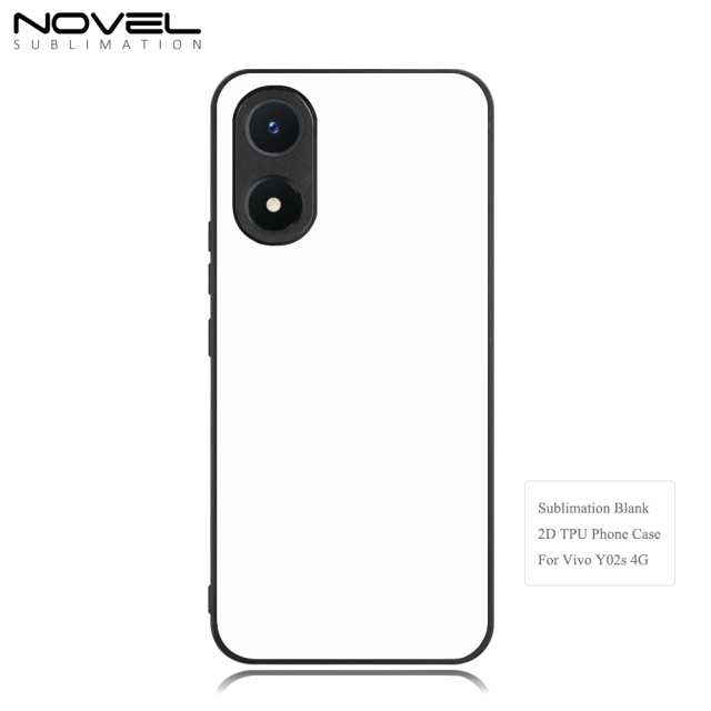 New Arrival Sublimation Blank 2D TPU Phone Case With Metal Insert For Vivo Y Series Y02s 4G Y75 5G Y20 Y21 /Y21S/ Y16/Y32/Y33T/Y33S/Y35/Y50/Y30/Y70S/Y51S/IQOO U1/ Y77