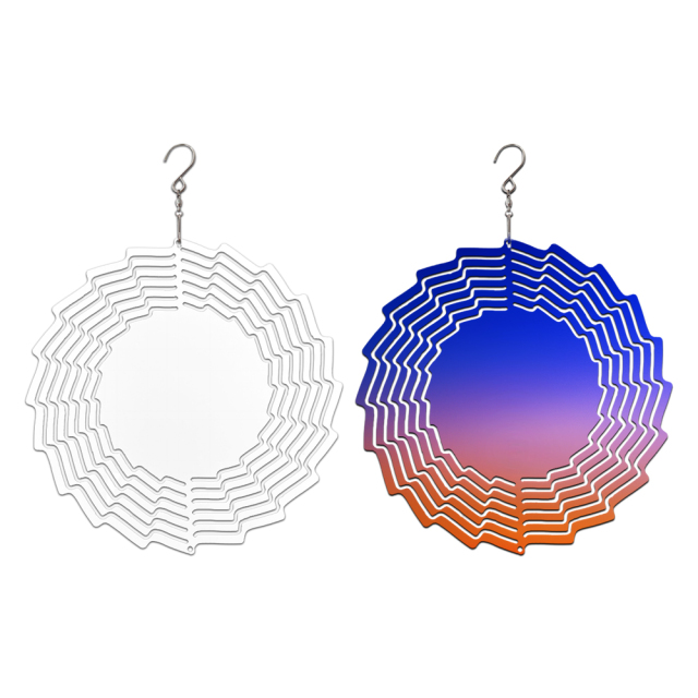 New Arrival Sublimation Aluminum Wind Spinner Double-sided Printable