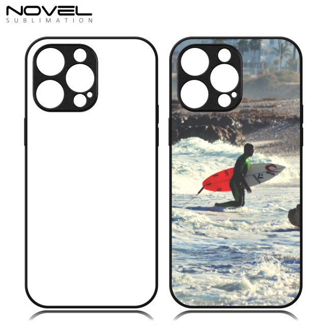 New Arrival Sublimation blank 2D TPU Phone Case for iPhone Series DIY Shell With Aluminum Sheet