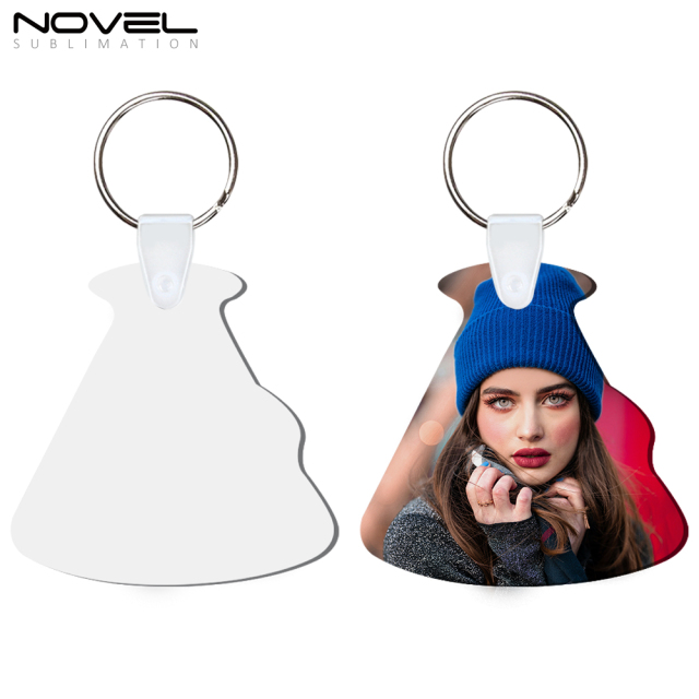 New Arrival Sublimation MDF Double Sided Print Keyring DIY Keychain