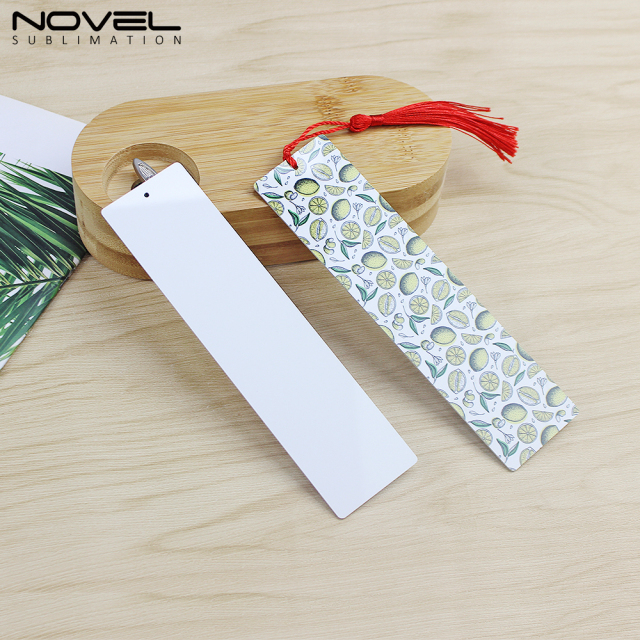 New Arrival Personalized Sublimation Aluminum Bookmark School Supply