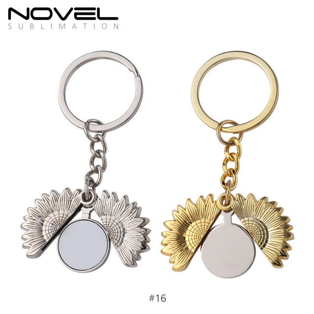 Sublimation Blank Metal Keychain DIY Custom Design Printable Keyring