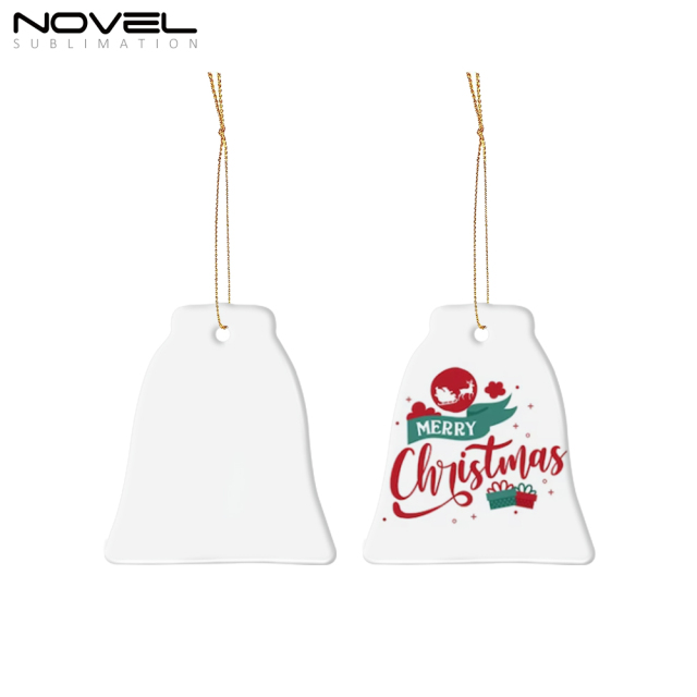 Ceramic Christmas Ornaments Sublimation Christmas Tree Decoration Hangings Pendants