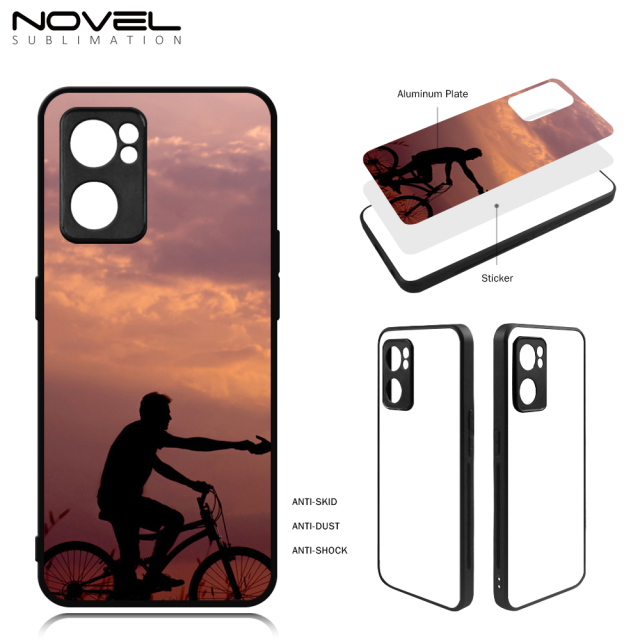 New Arrival!!! For Reno7 5G、Realme C53/ NERZO N53 Sublimation Blank Rubber 2D TPU Phone Case Cover