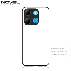 New Arrival Sublimation 2D TPU Phone Case for Spark Go 2023/Smart 7 With Aluminum Insert
