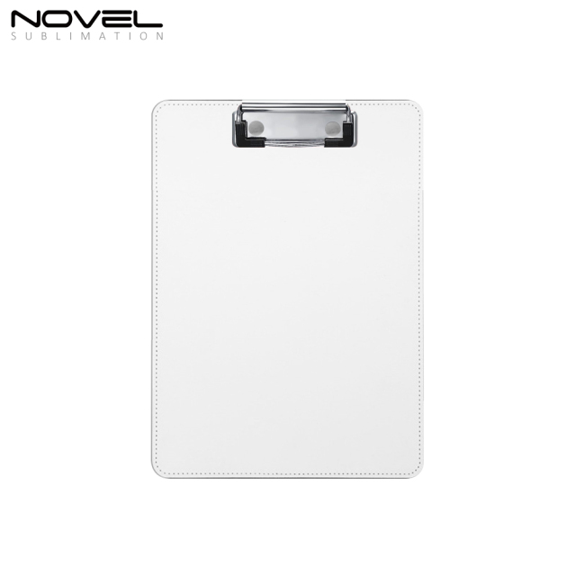 New Style Office PU File Folder Sublimation PU Blank Clip Board with 7 Colors