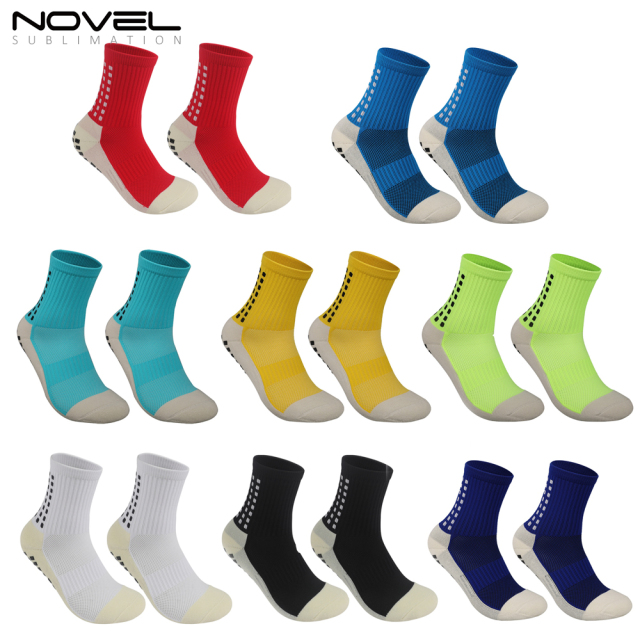 Non Slip Knee Football/Basketball/Hockey Tube Sock Sports Grip Socks